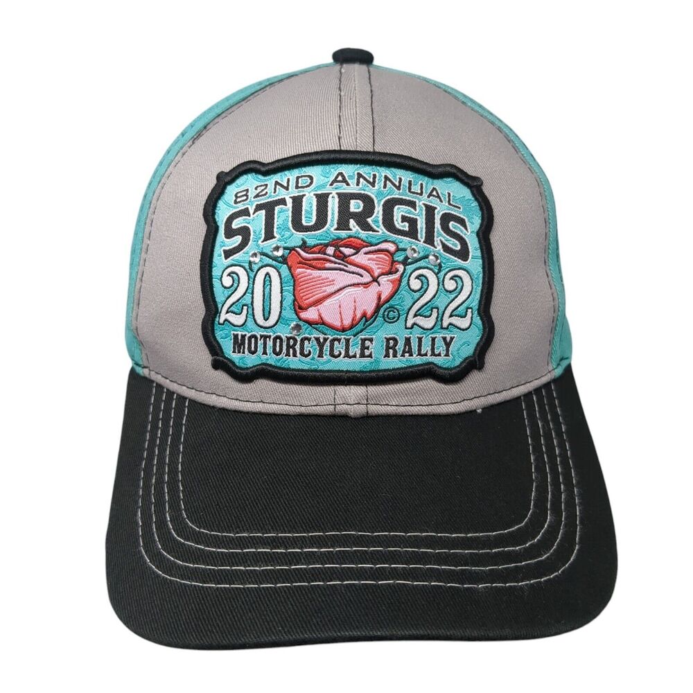82nd Annual Sturgis 2022 Motorcycle Rally Strapback Hat Multi OS Adjustable CSI